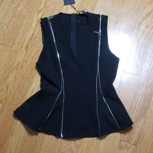 ZARA Woman V Zipper Top XS